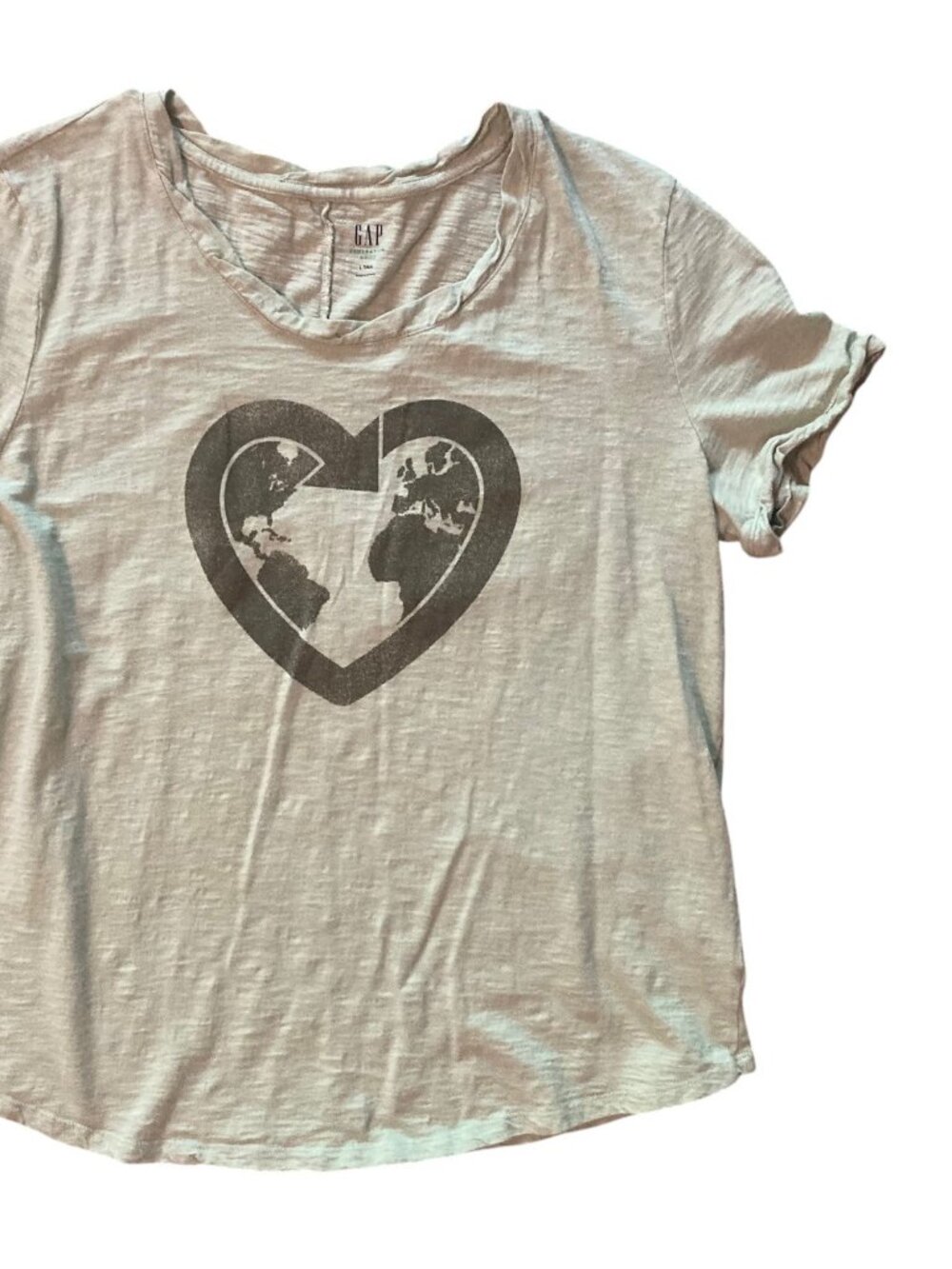 Women's GAP Generation Good Earth Recycle Graphic T-Shirt Size Large Tall
